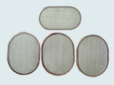There are four oval discs with wrapped edge.